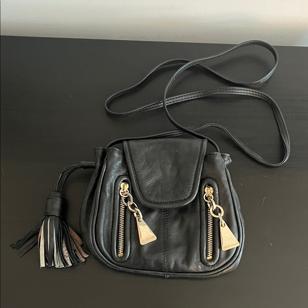 Authentic See by Chloe Black small Leather Crossbody Bag